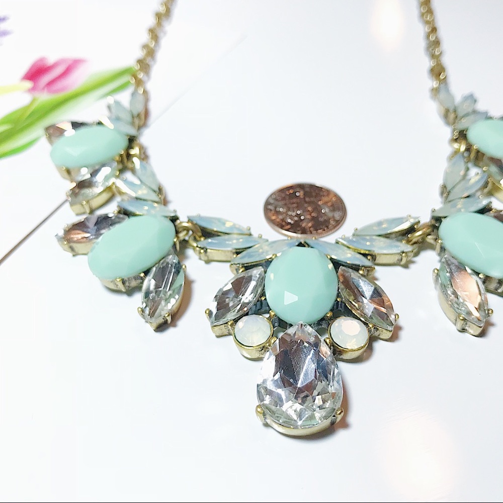 J. Crew Teal Statement Necklace - Picture 6 of 6